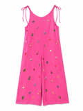 Wildflower Overalls- Wild Rose