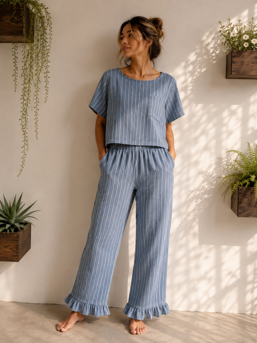 Ruffle Set - Sea Breeze