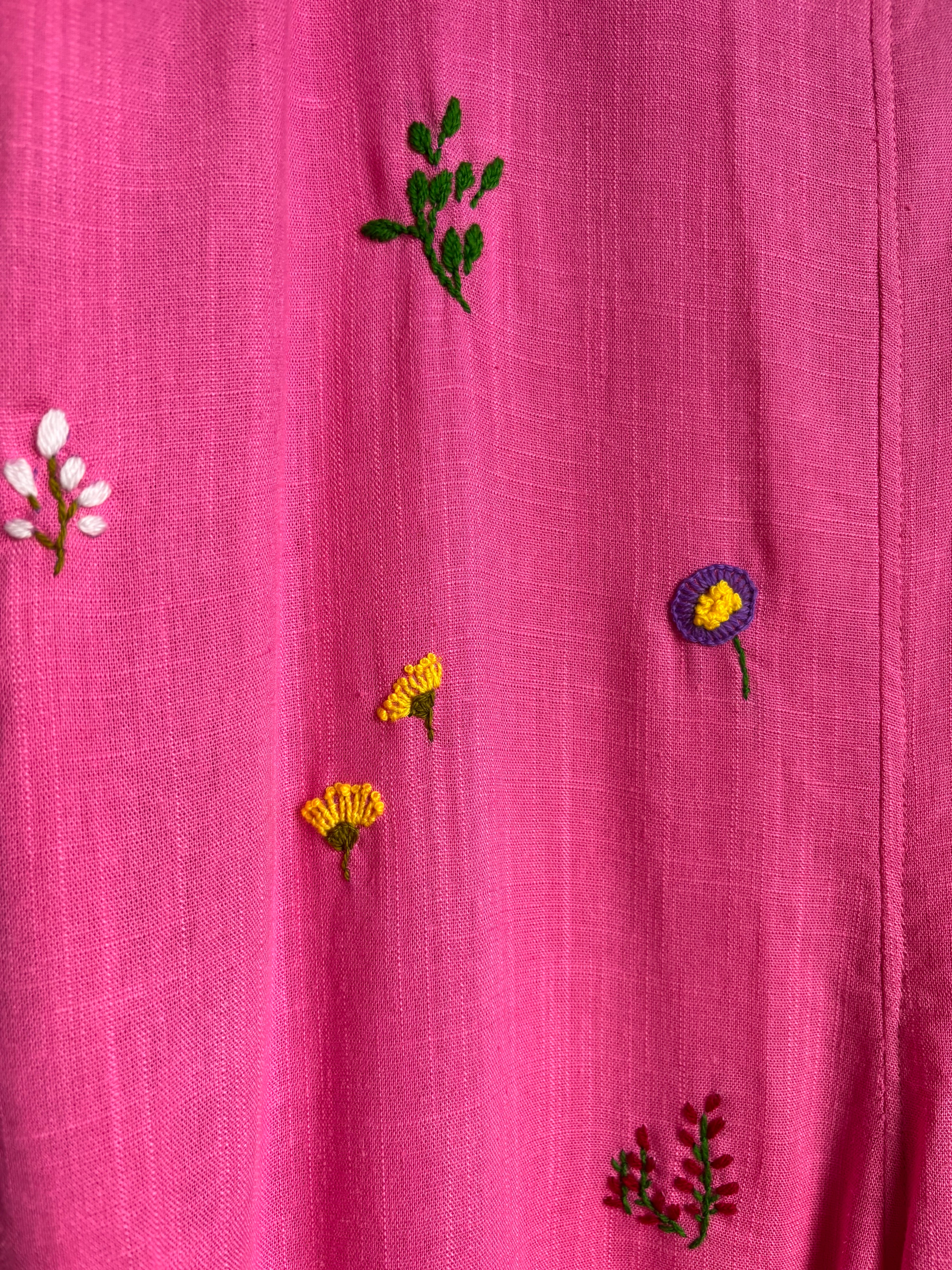 Wildflower Overalls- Wild Rose