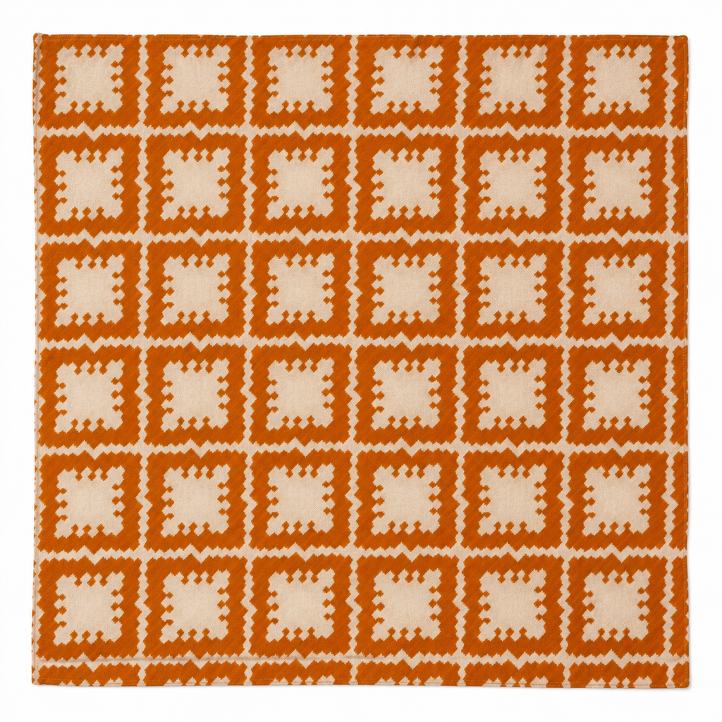Signature Neck Scarf - Saffron Tile