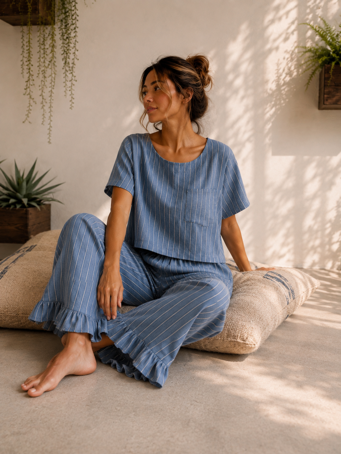 Ruffle Set - Sea Breeze