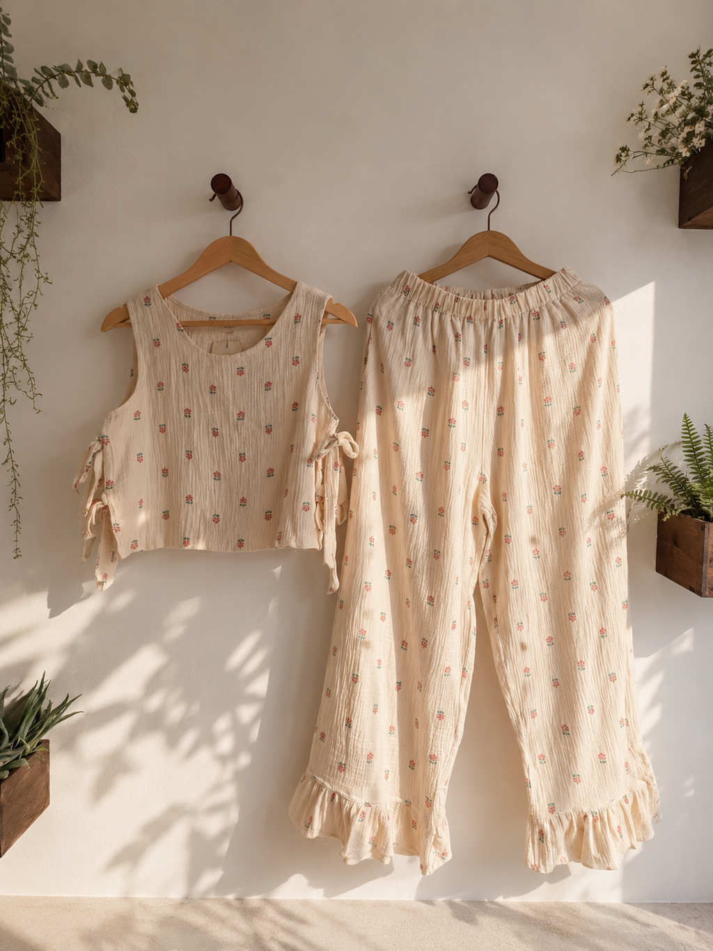 Ruffle Set - Vanilla Cream