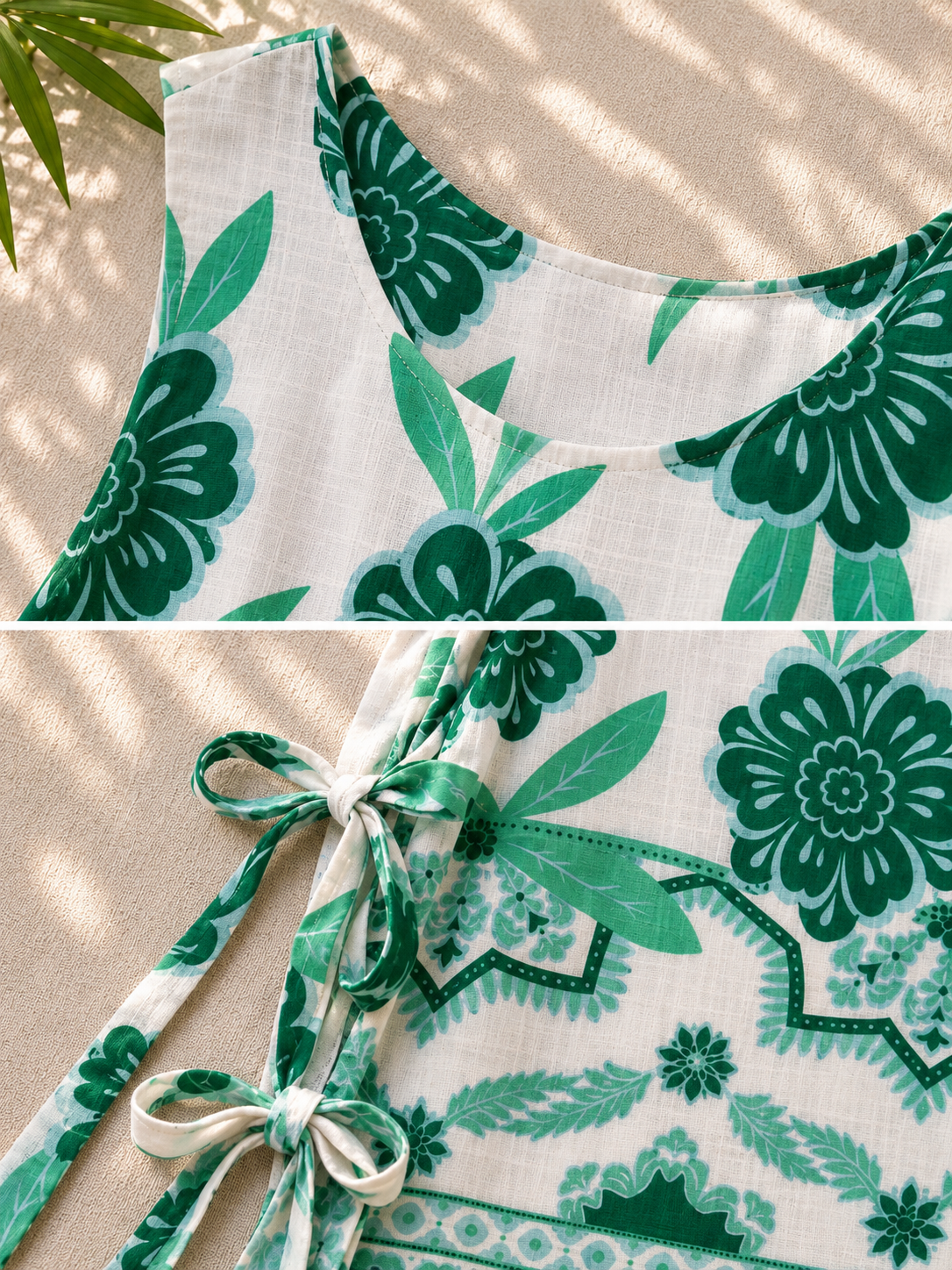 Ribbon Top - Jade Garden